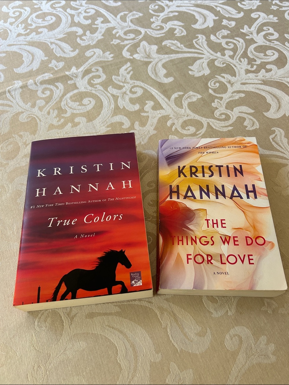 Kristin Hannah "True Colors" and “The Things we do for love” Paperback Books